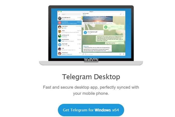 Telegram 官网 Windows 客户端下载页